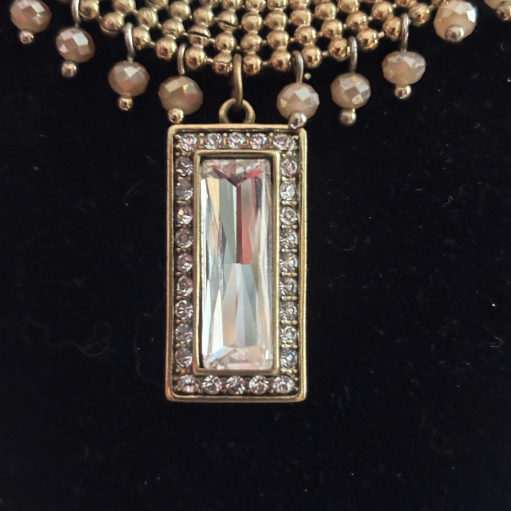 Heidi Daus Gold  Crystal Necklace